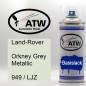 Preview: Land-Rover, Orkney Grey Metallic, 949 / LJZ: 400ml Sprühdose, von ATW Autoteile West.